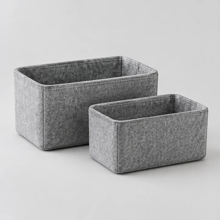 Nested Desk Duo, Gray — full product view