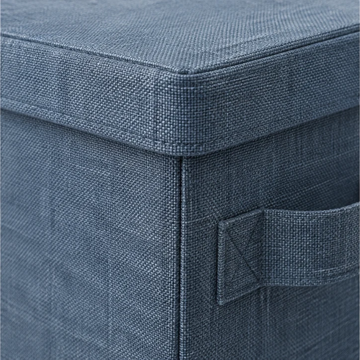 Structured Lid Duo, Steel blue — material and construction detail